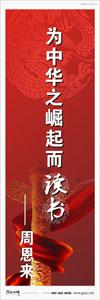 圖書館標(biāo)語 校園標(biāo)語口號  學(xué)生標(biāo)語  圖書館閱覽室標(biāo)語 為中華之崛起而讀書——周恩來 