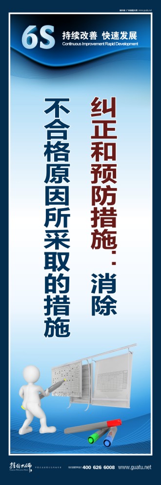 6s標(biāo)語(yǔ)口號(hào) 糾正和預(yù)防措施：消除 不合格原因所采取的措施