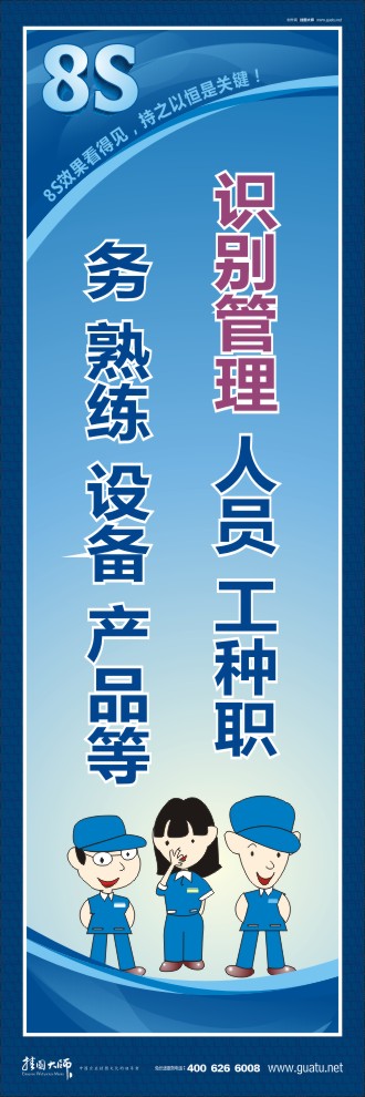 8s管理圖片 識別管理：人員、工種、職務(wù)、熟練、設(shè)備、產(chǎn)品等