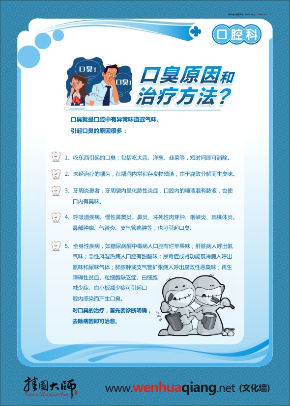 口腔知識宣傳 口臭治療方法 口腔疾病健康教育 口腔門診健康教育