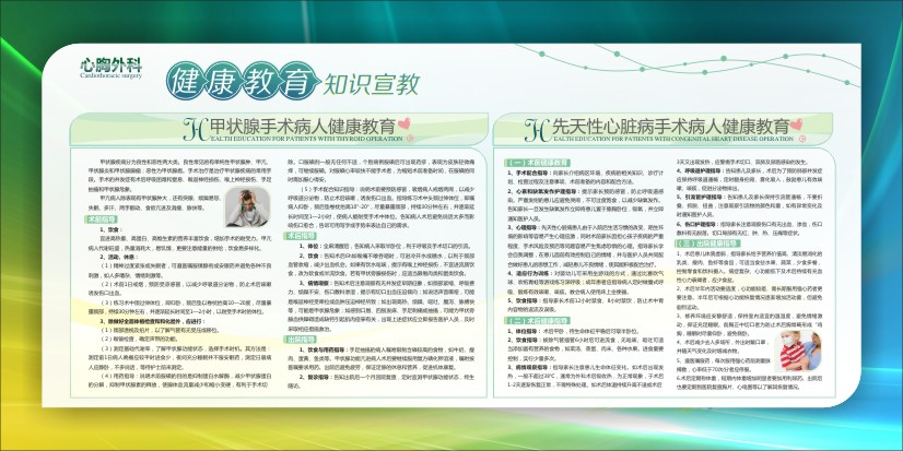 胸外科健康教育 醫(yī)院健康教育宣傳欄 心胸外科健康教育知識宣教2